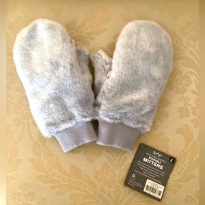 SPRIGS FAUX FUR SHERPA REVERSIBLE MITTENS SIZE L/XL